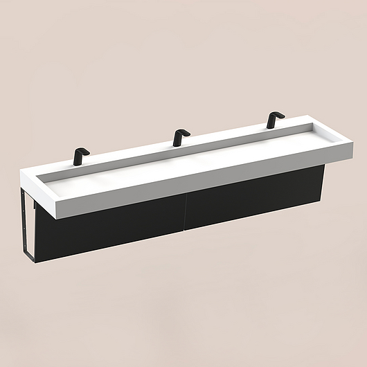 The Splash Lab | Monolith A Series | 3 User 1 Fitting - Black