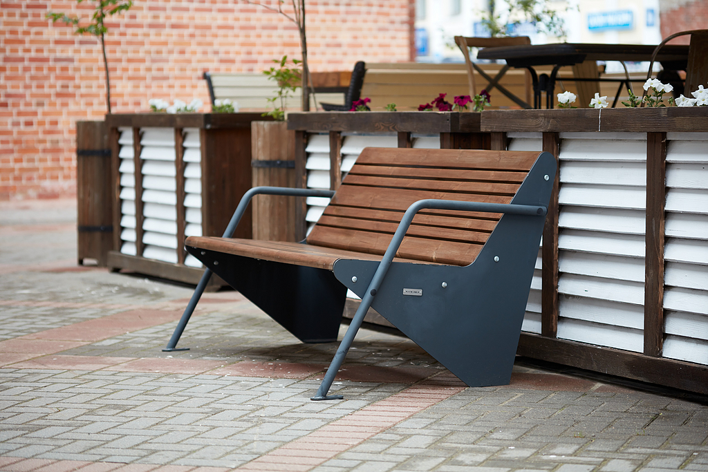Punto Benches And Litter Bins In Public Space Improvements From Design Punto Benches And Litter Bins In Public, Improvements Outdoor Furniture