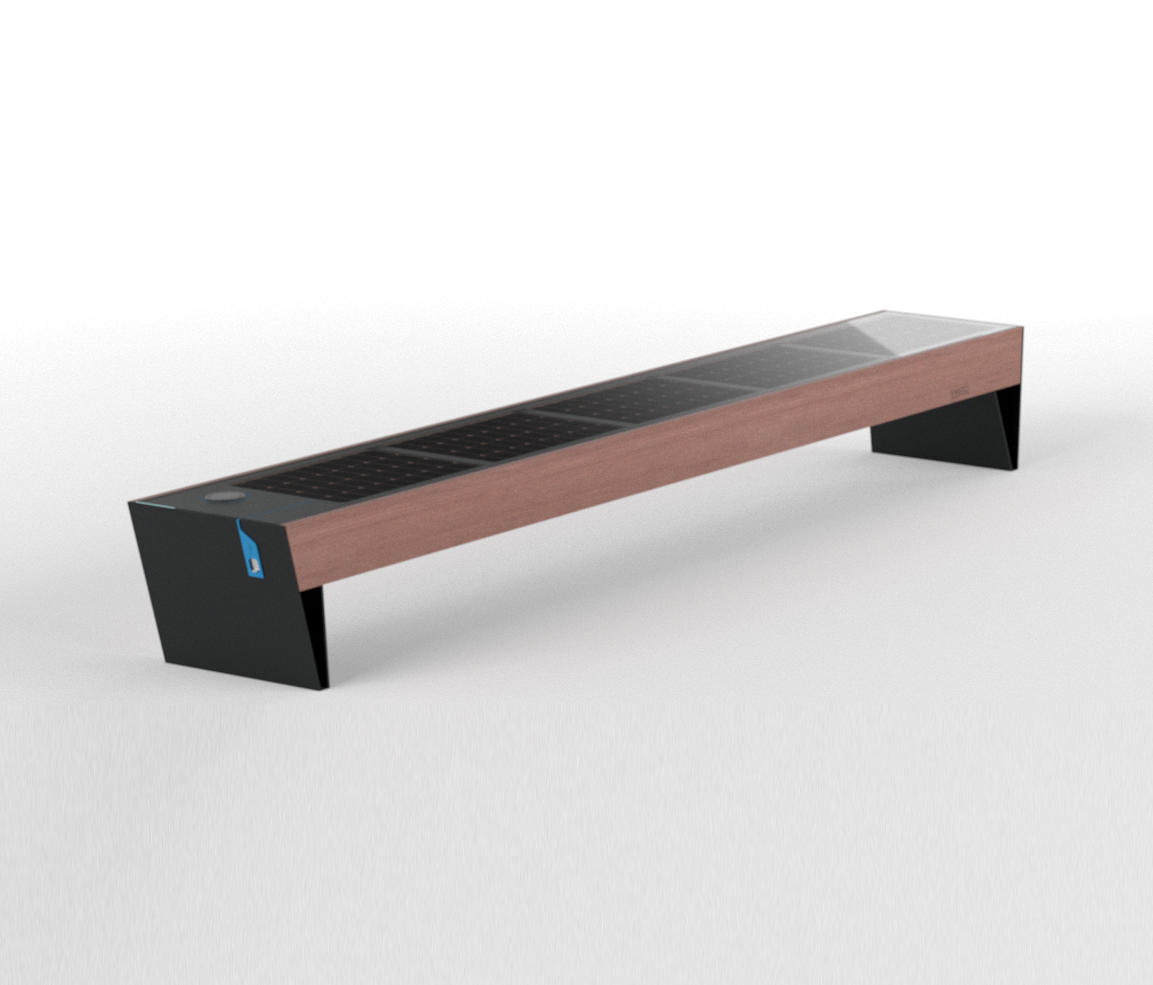 Gallery of Solar Park Bench - Blocq Solar - 1