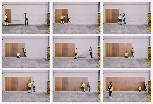 Walnut wood veneer wall panels for Hudson Yards Tower being shipped