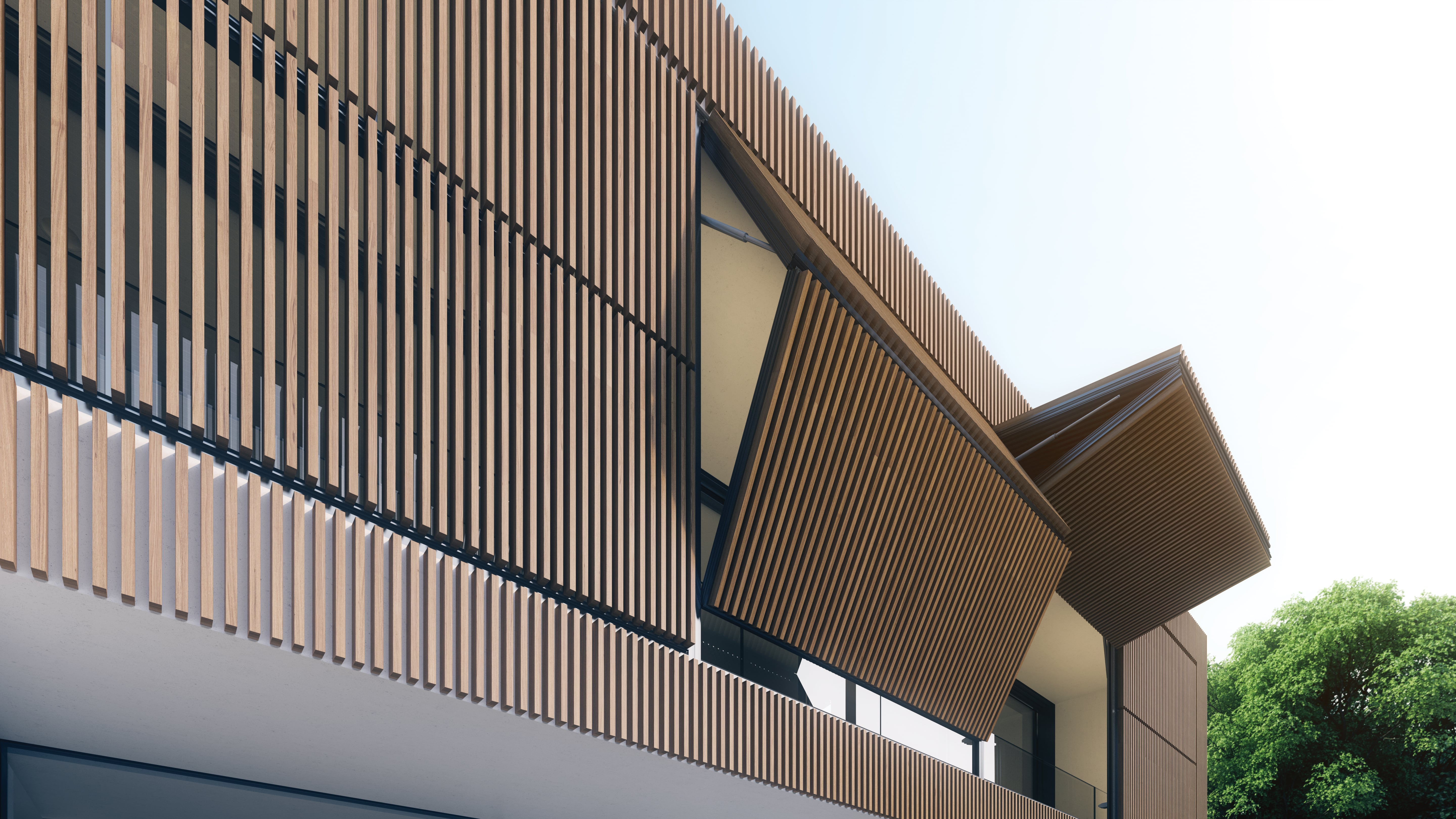 Transformable Shading System Façade Vertical Folding Shading System - Rabel 14200 from Rabel ...