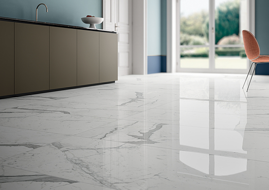 Fiandre Architectural Surfaces | MLab Calacatta Statuario 120x60 - Sala