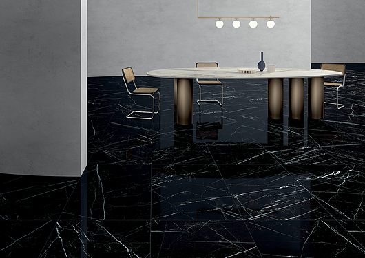 Fiandre Architectural Surfaces | MLab Dark Marquina 120x60 - Sala