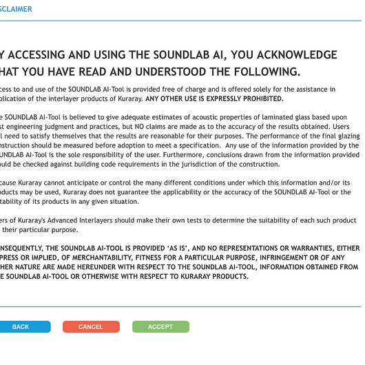 Determining Laminated Glass Acoustic Properties from Kuraray
