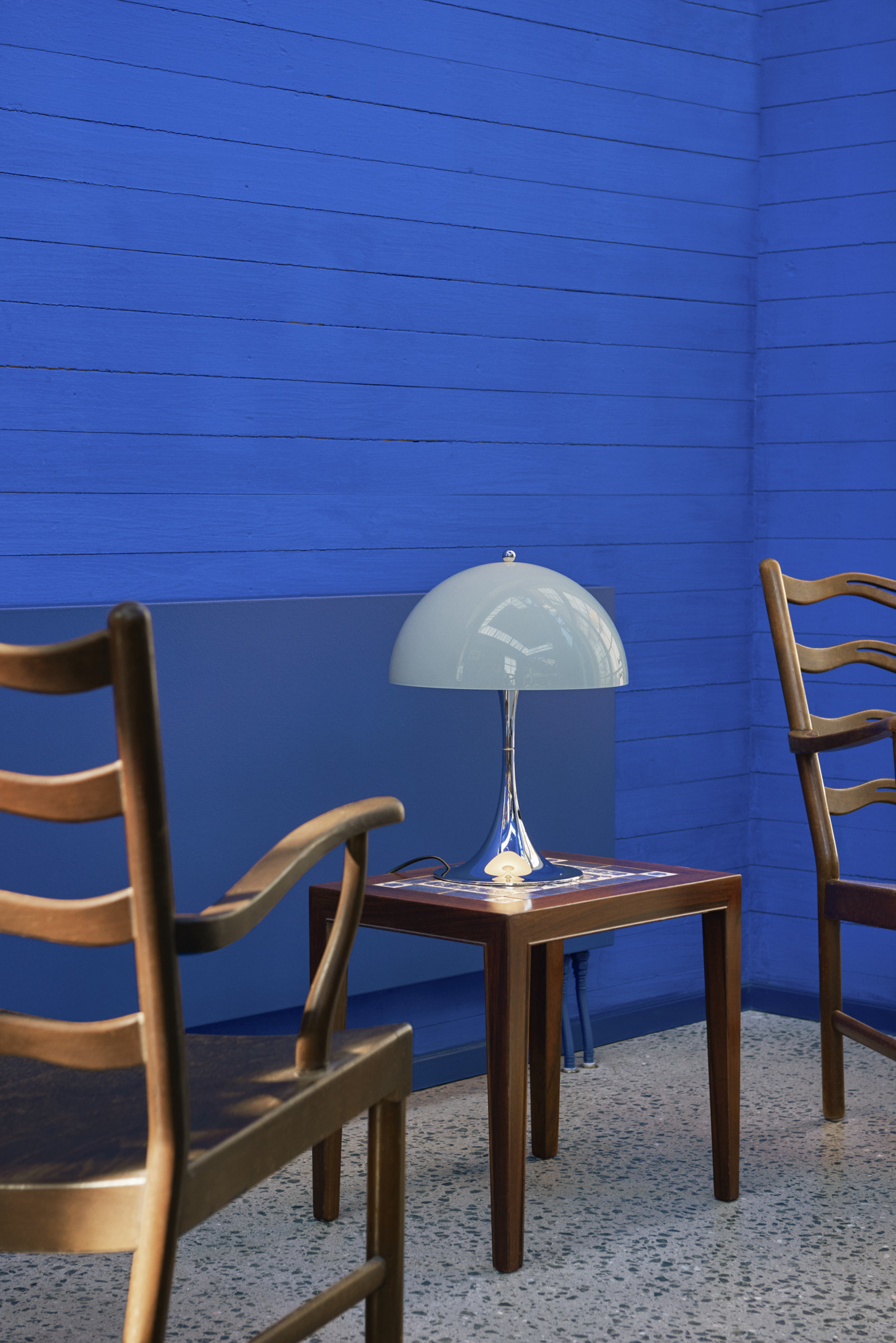 Gallery of Table Light Panthella Opal Grey 7