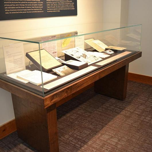 Gallery of Display Case Table With Panel Legs ZT102 5