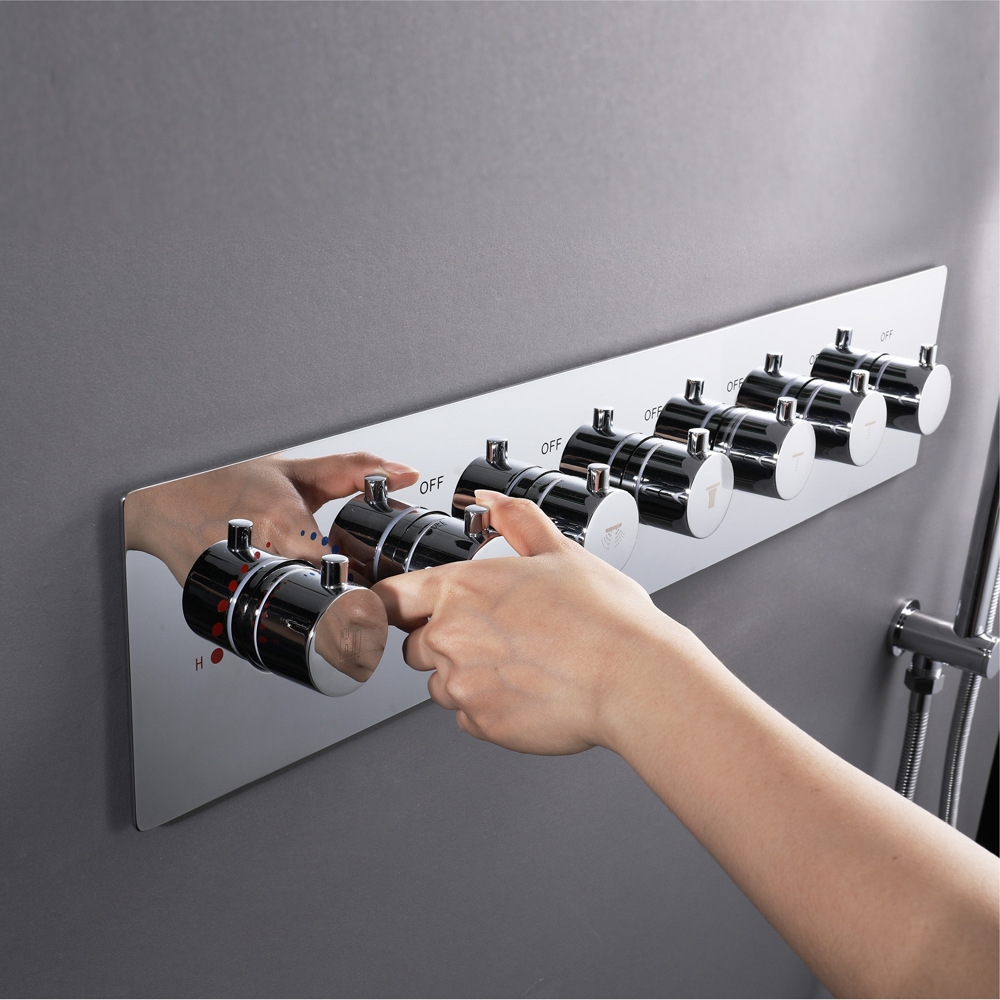 Gallery of Shower Set - Reno Brass Multi-Function System - 2