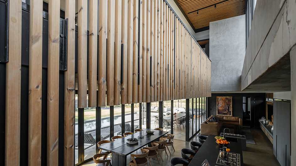 Thermowood in House Janse Van Vuren from Lunawood