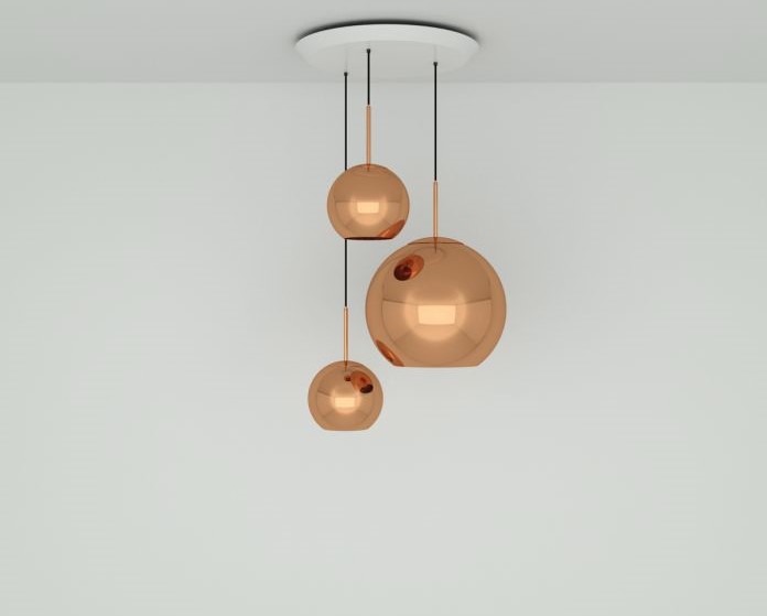Gallery of Pendant Systems and Chandeliers - Copper - 2