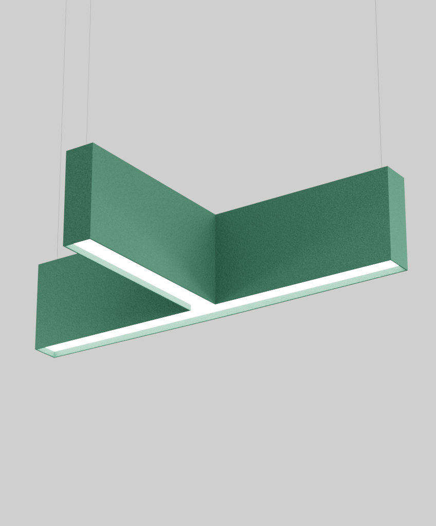 Gallery of LED Pendant Light - Acoustic T-Shaped - 1