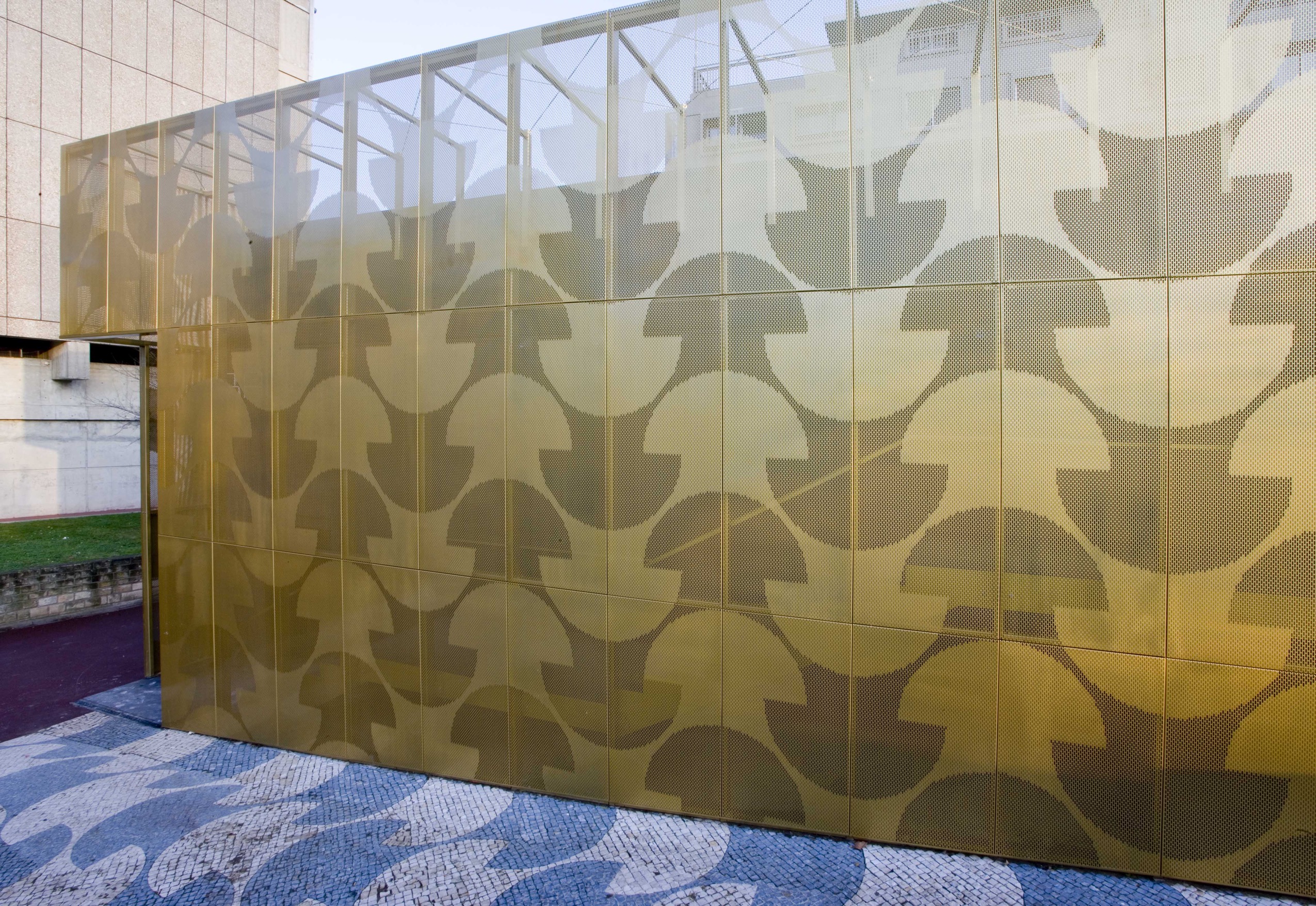 Modulating Metal Panel Cladding Perforated Metal Panels Cladding