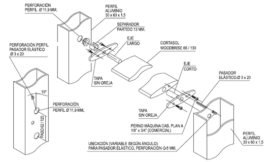 Woodbrise 66/130 fijo