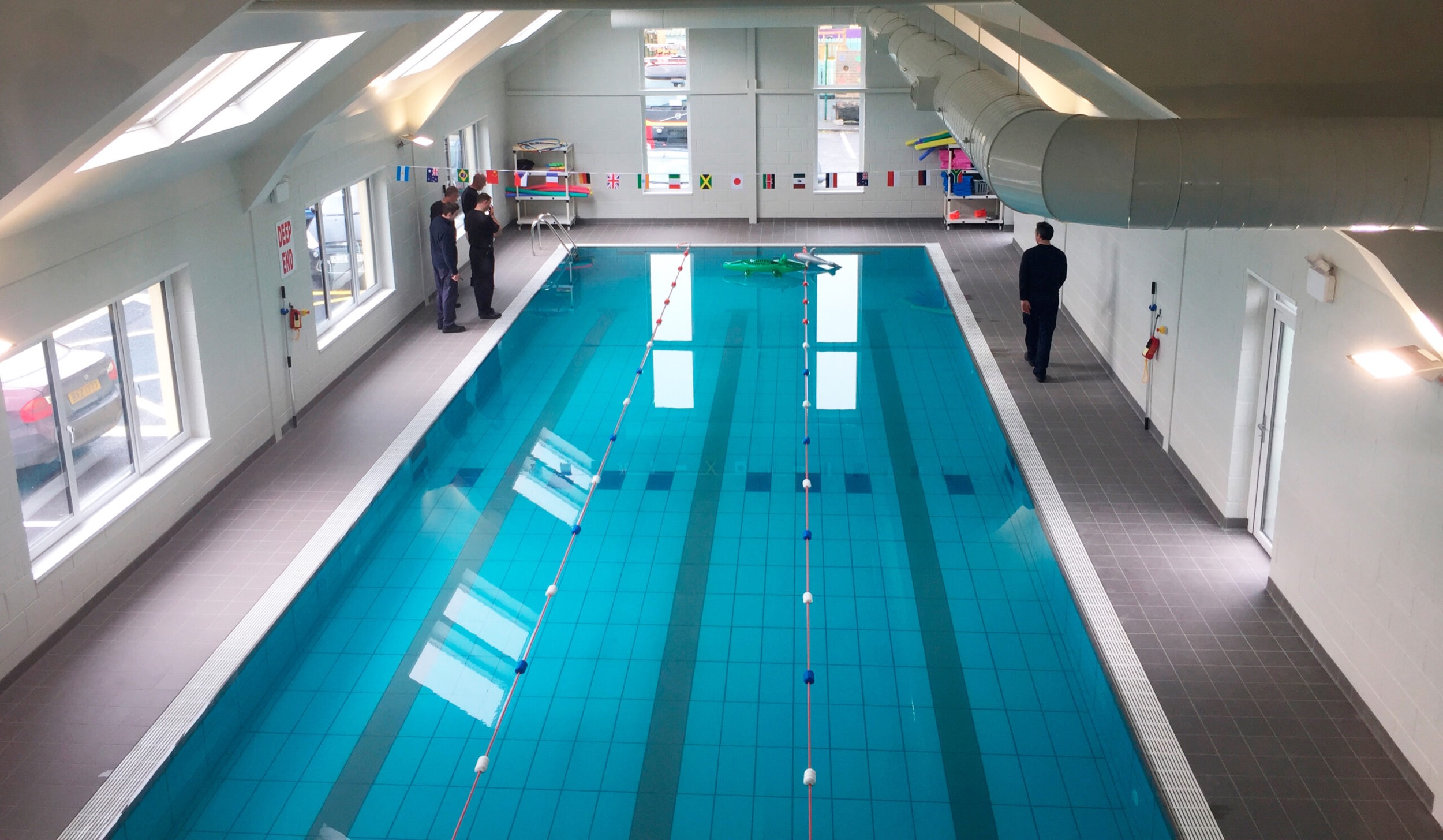 Gallery of Technical Flooring in Public Pools Projects - 16