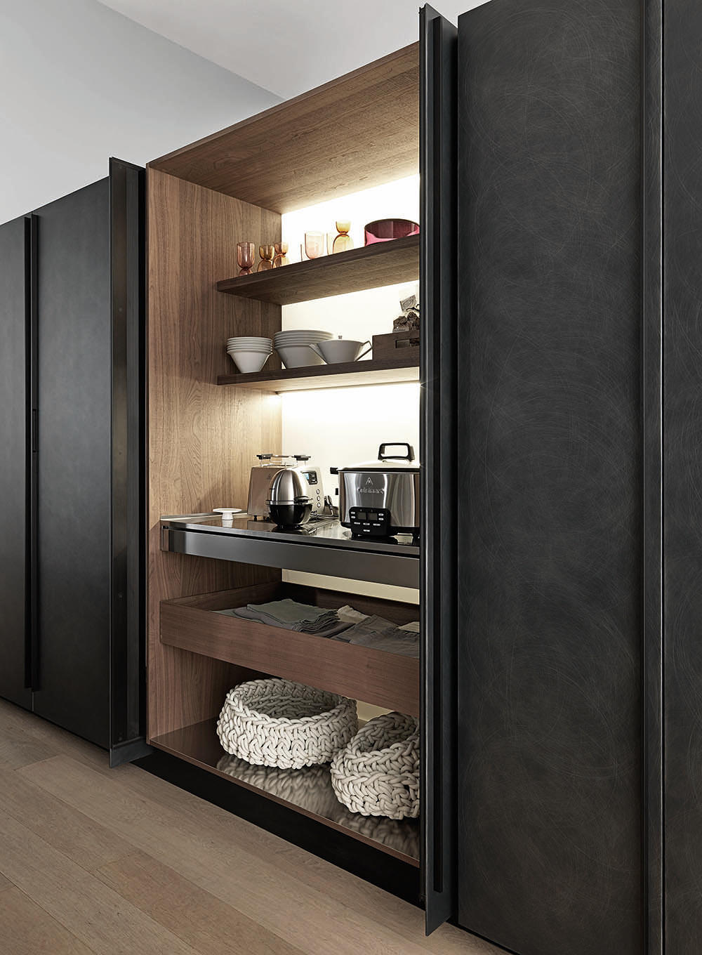 Gallery of Kitchen Furniture - Tower Units with Receding Doors - 1