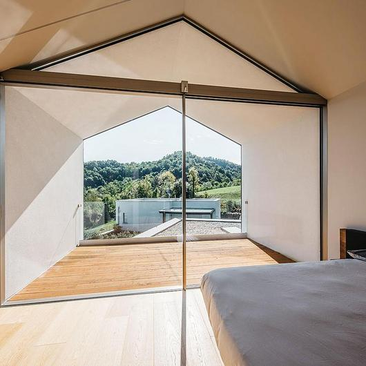 Sliding Windows in Casa Cannocchiale from Orama Minimal Frames