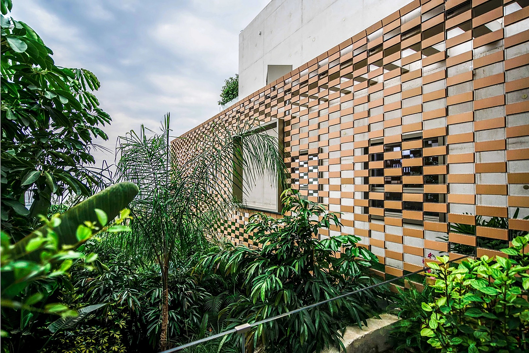 Ceramic Latticework in Santa Pola Villa from Flexbrick