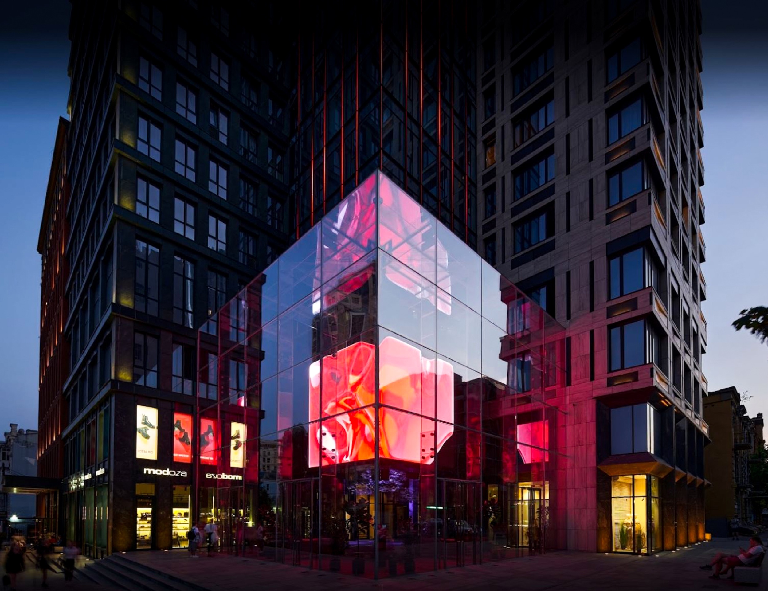 Gallery of All Glass Entrances in Chicago Cube 15