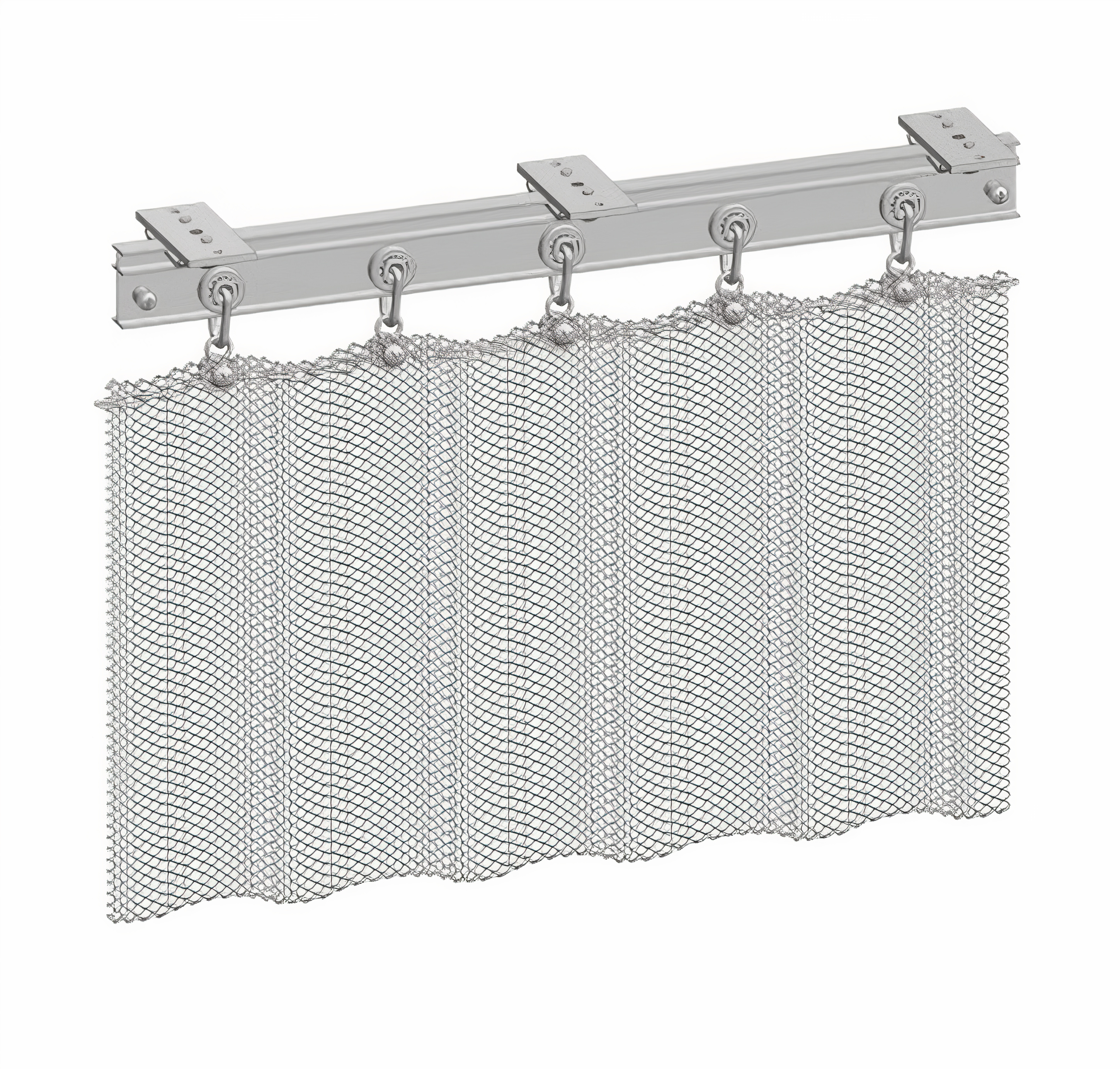 Wire Rack Curtains Gallery of Wire Mesh Interior Curtain Solution - Fabricoil® - 11
