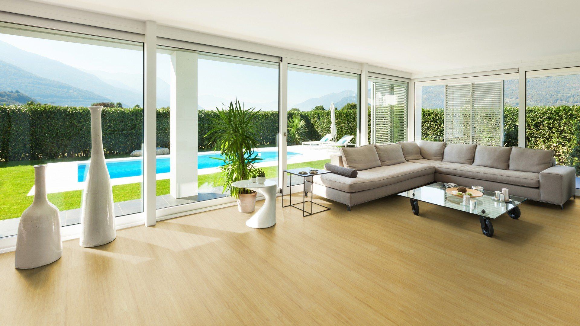 Illustration of Penthouse Apartment Flooring With Bamboo