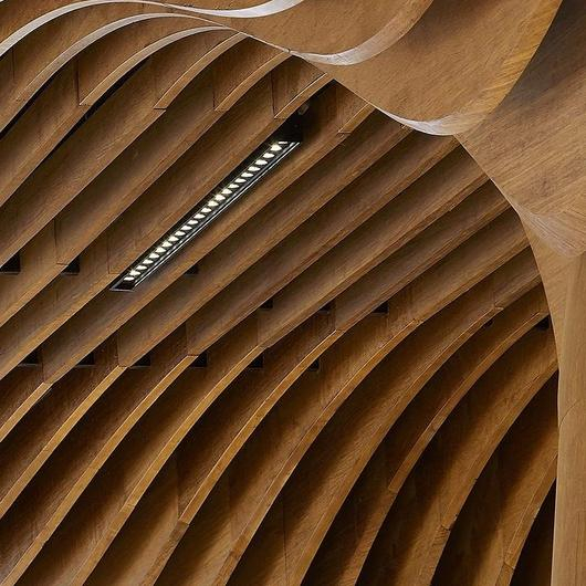 Indoor Bamboo Solutions in Shopping Center / MOSO® Bamboo