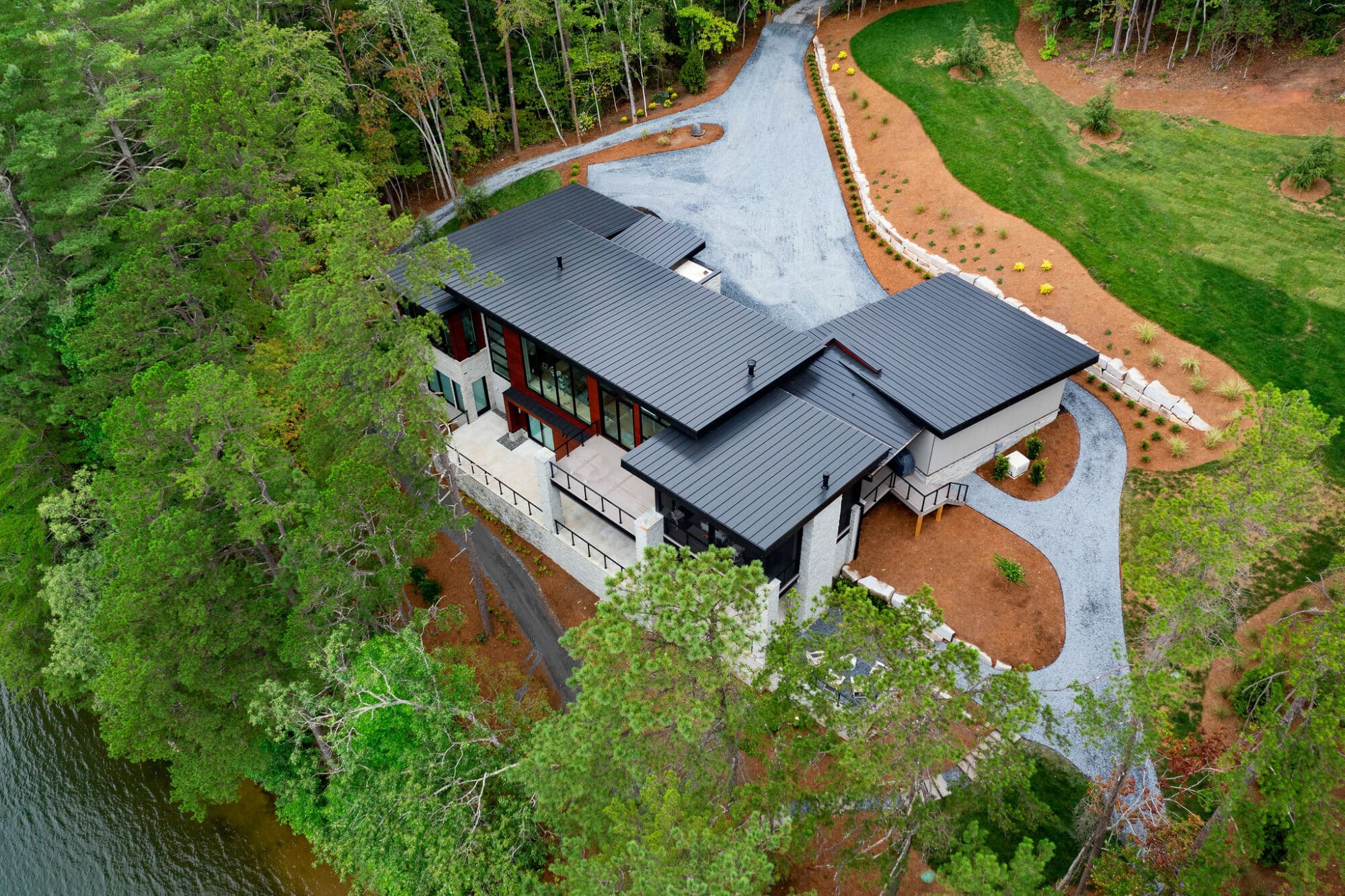 Gallery of Maintenance-Free Wood Siding in Martino Lake House - 5