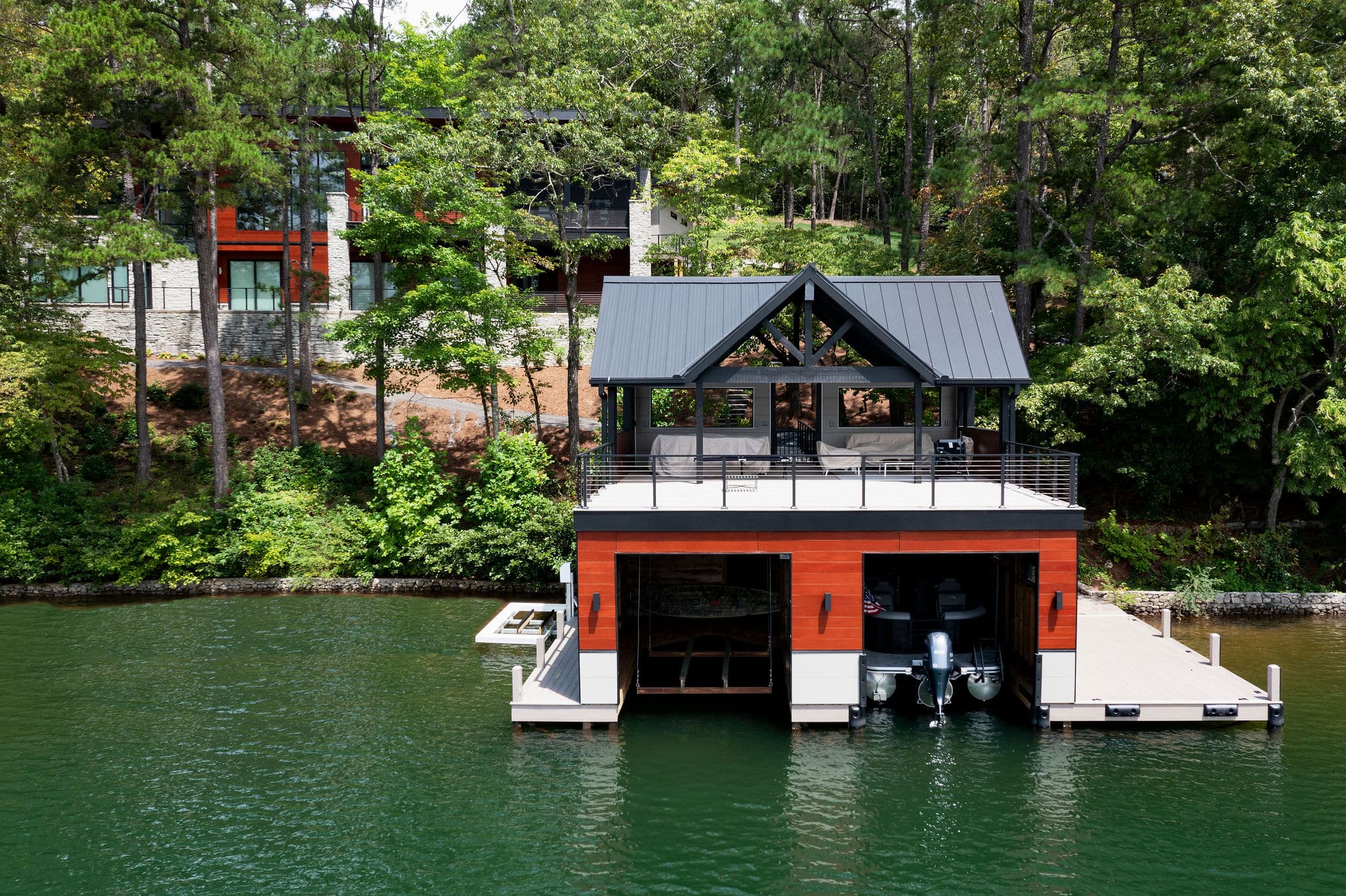 Gallery of Maintenance-Free Wood Siding in Martino Lake House - 1