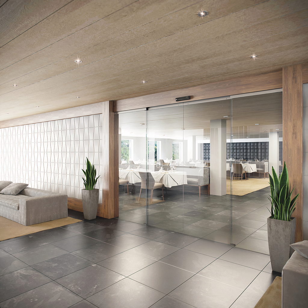 Automatic Sliding Doors System SL500 T from ASSA ABLOY