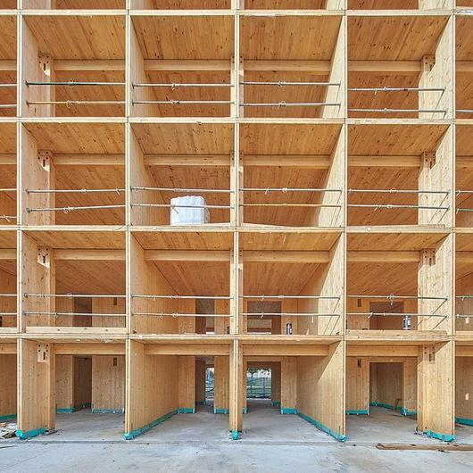Hybrid Timber Structure in 6-Story Building from Egoin