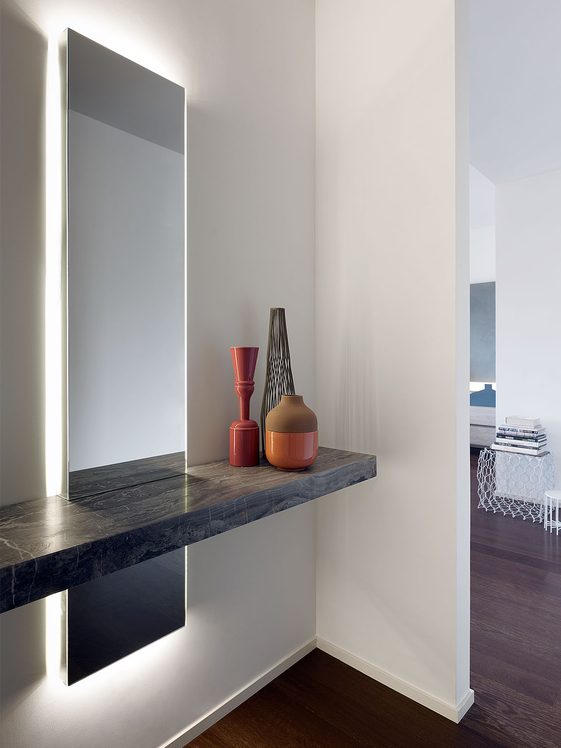 Gallery of Mirrored Console Table - Peak - 3