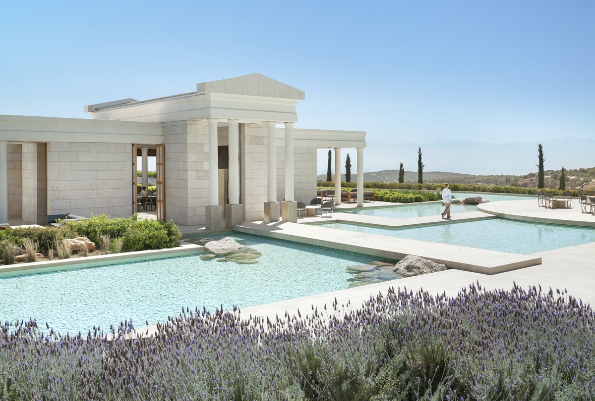 Marble Cladding for the Amanzoe Resort from Stonetech