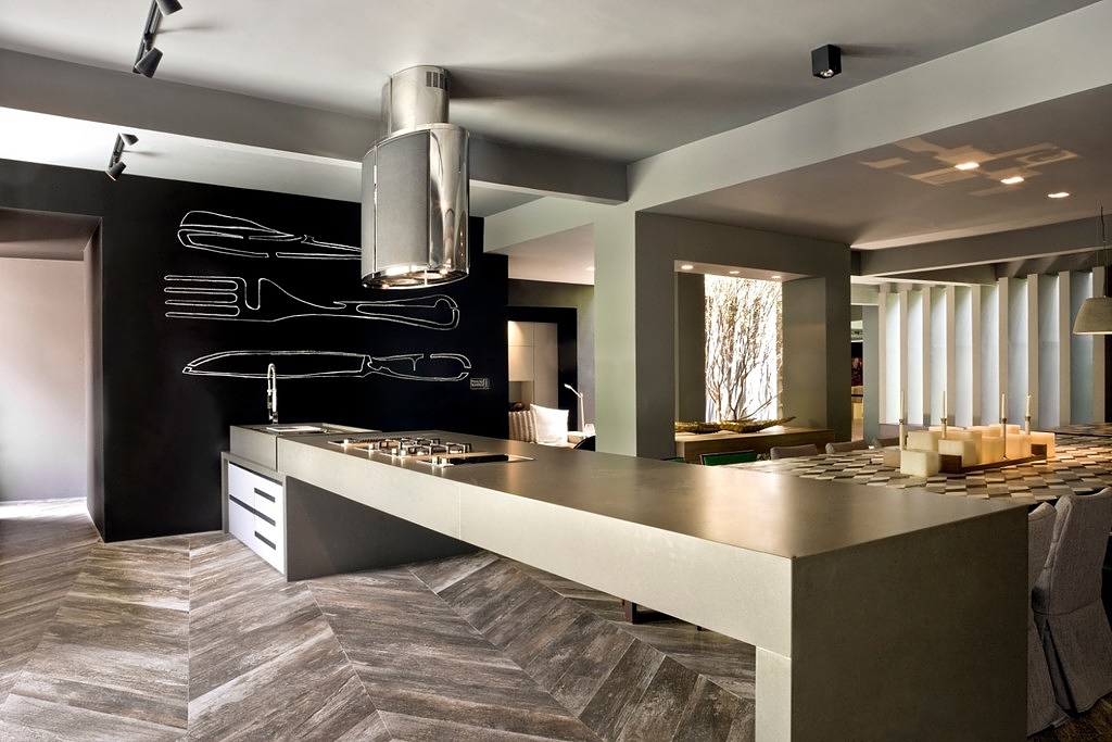 Gallery of Interior Cladding in Kitchen Projects - 1