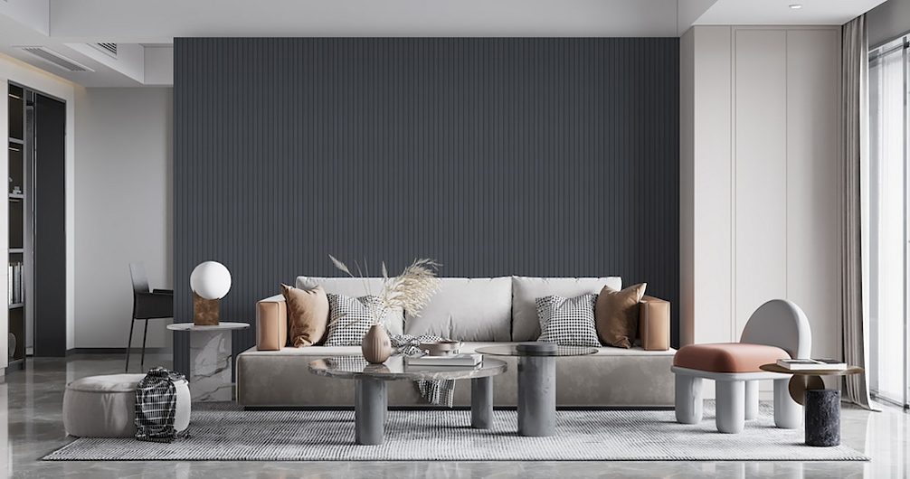 Wood Paneling - Fluted Colored Wall Panels