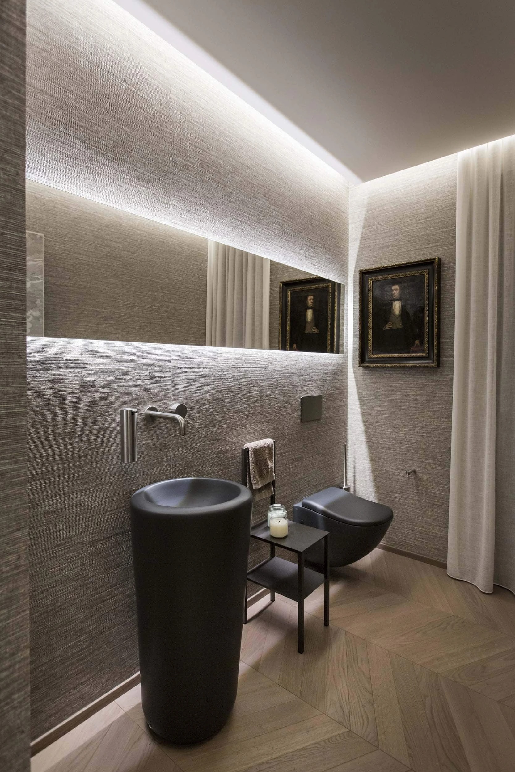 Gallery of Interior Lighting in Penthouse Apartment - 9 - Textured Apartment Penthouse Decorative Lighting Ideas