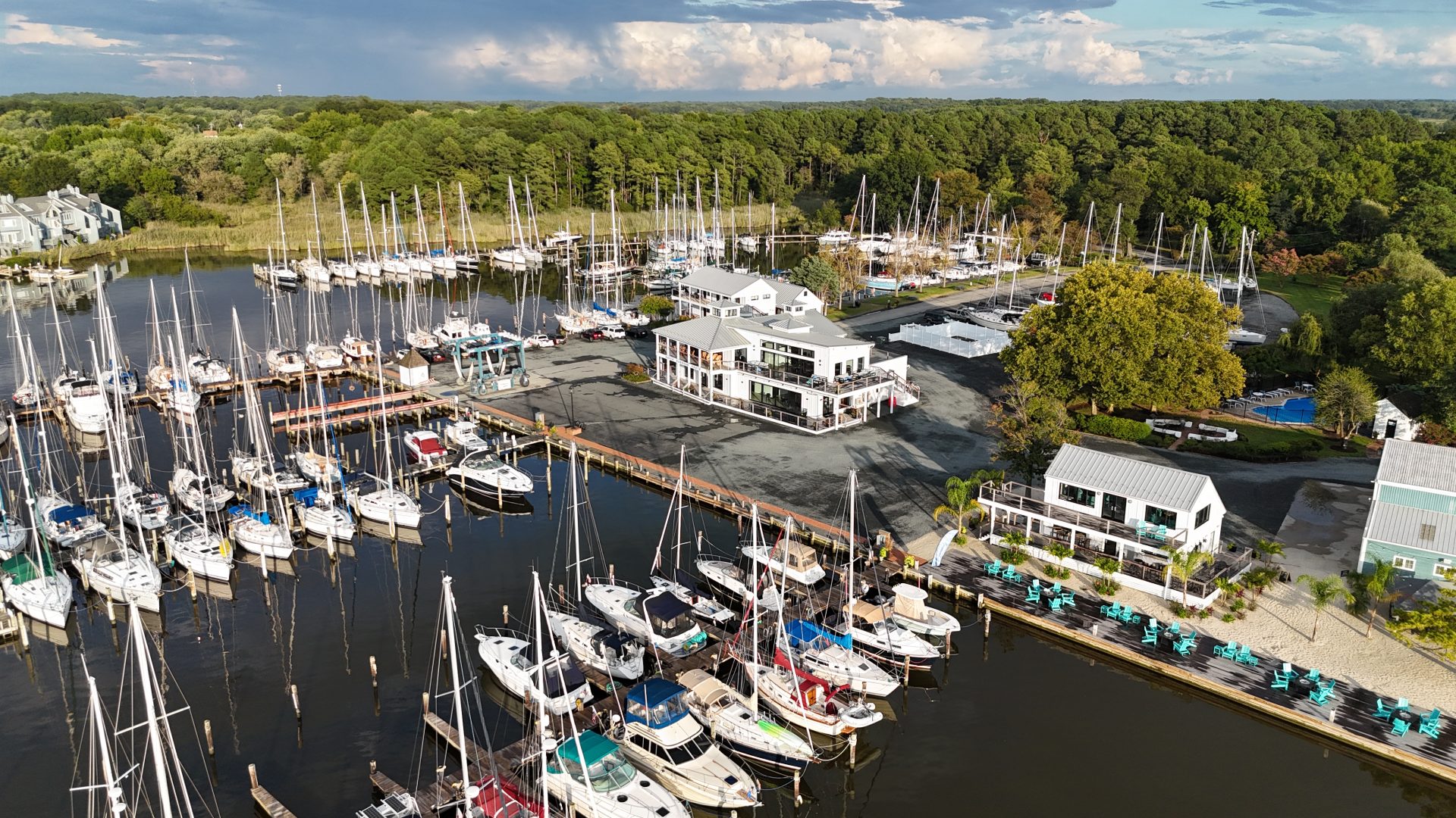 Gallery of metal roof panels at yachting center 6