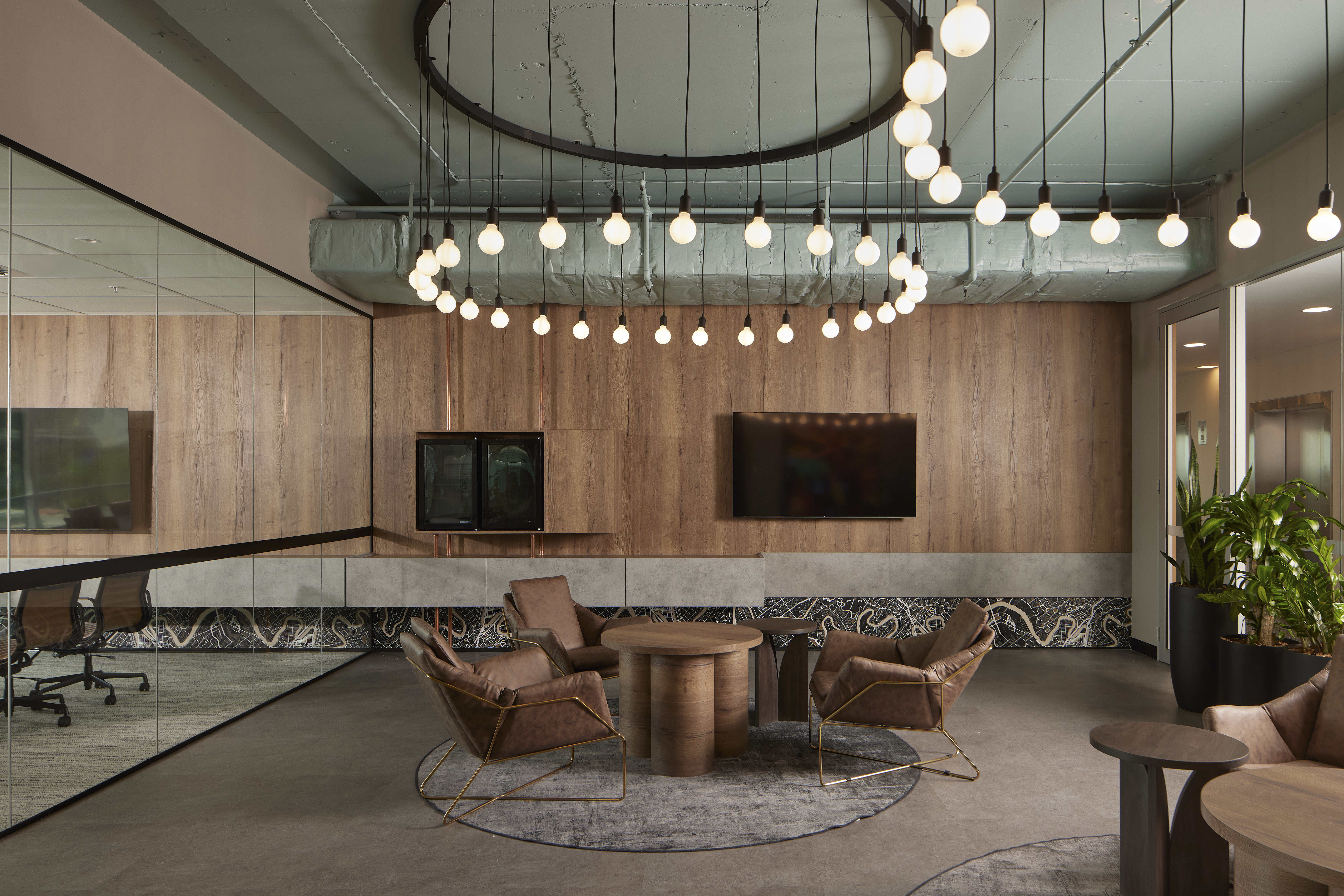 Decorative Panels in Grey Street Office from ForestOne