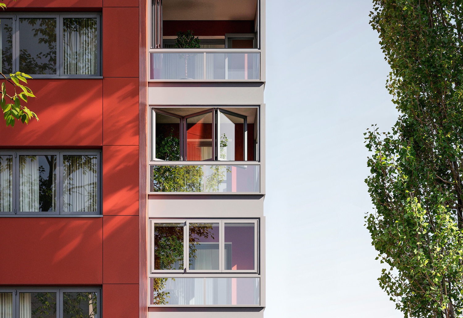 Gallery of Bi-folding Door - Facade Module Ecoline M - 1