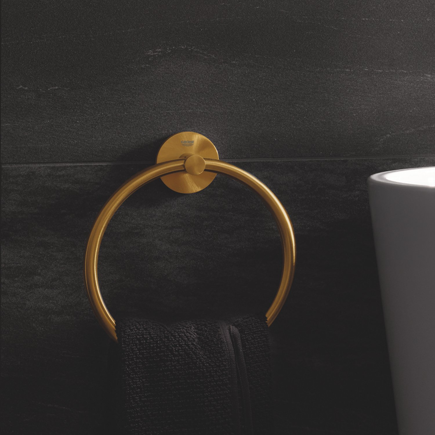 Grohe Кольцо для полотенца GROHE Essentials, холодный рассвет матовый (40365GN1) — купить в Алматы