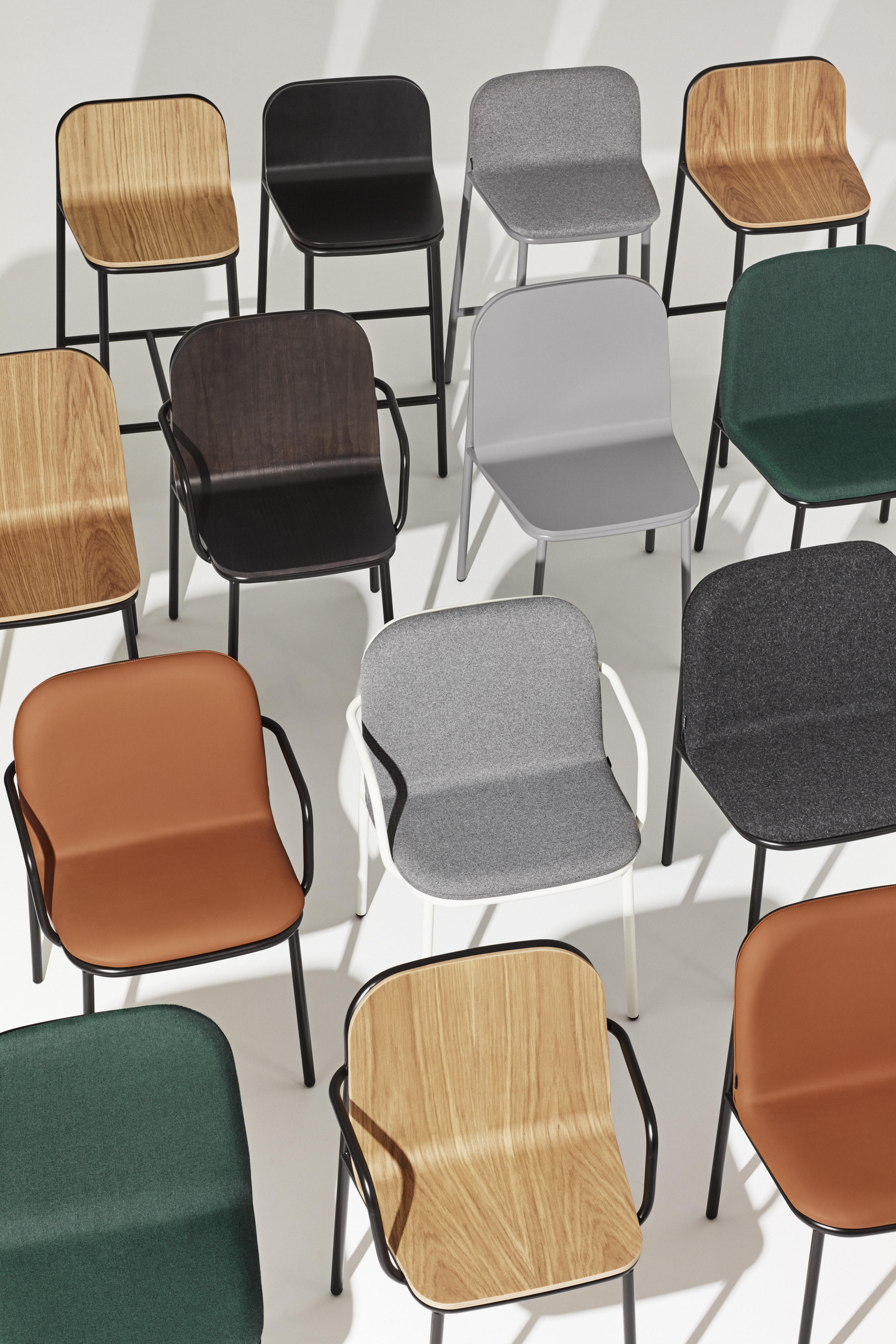 Gallery of Wood and Steel Chairs | SHELL - 20