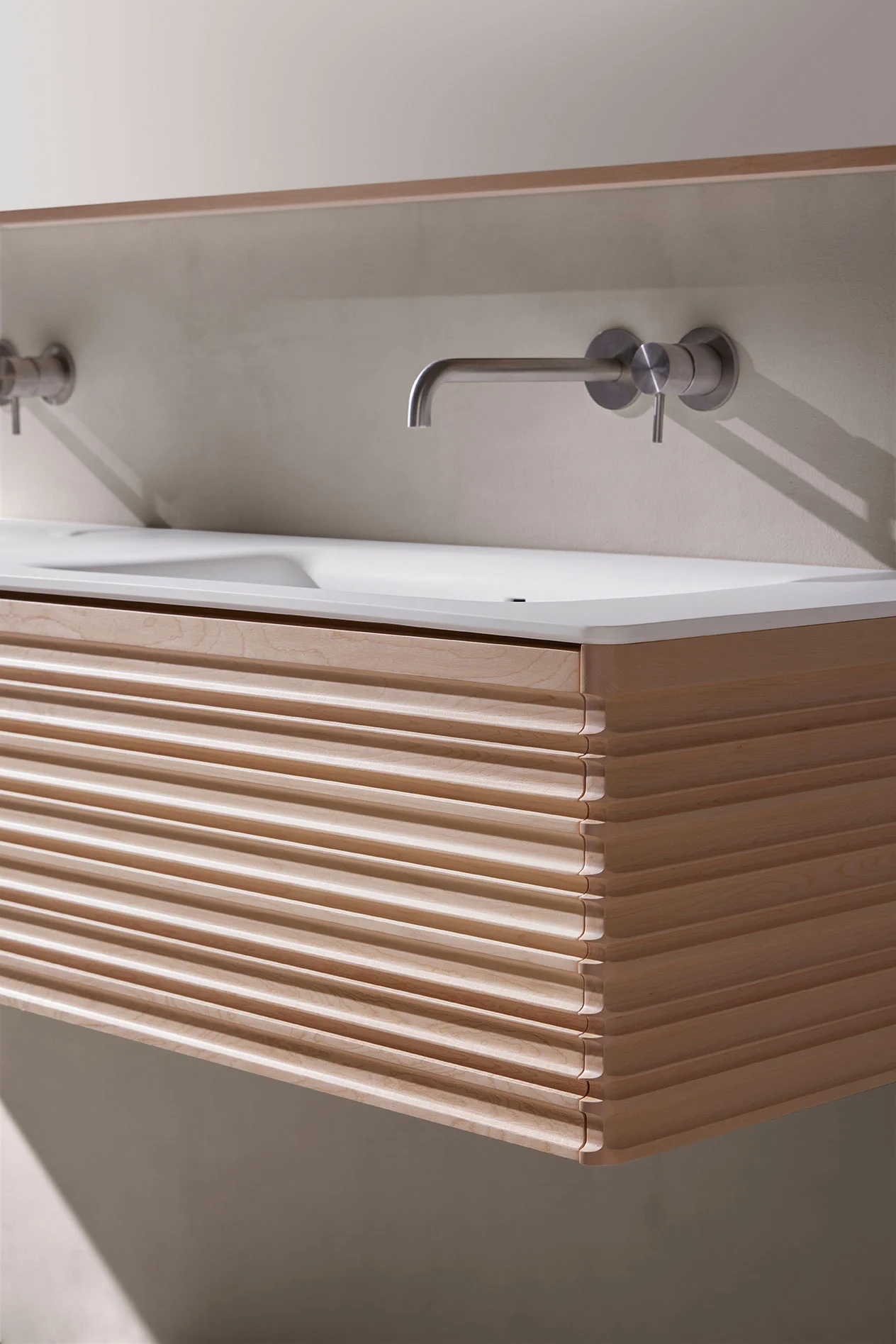 Curved Routed Drawer Gallery of Curved Drawer Systems - Solid Wood - 1