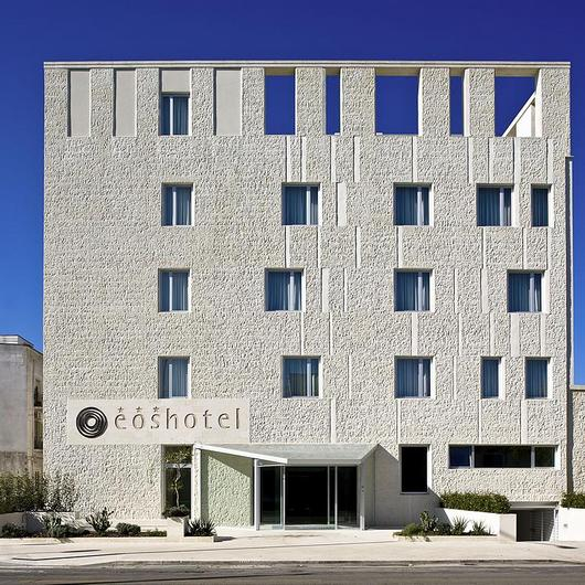 Limestone Cladding at Eos Hotel / PIMAR - Italian Limestone Specialist