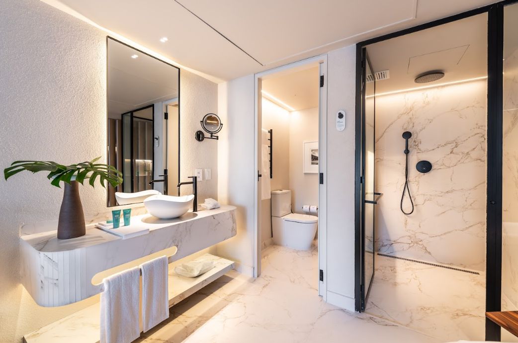 Roca hotel bathroom architecture