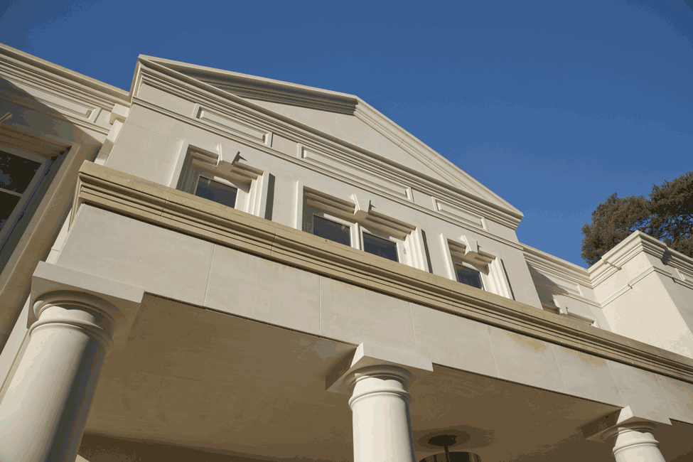 Limestone Cladding at High Life Villa