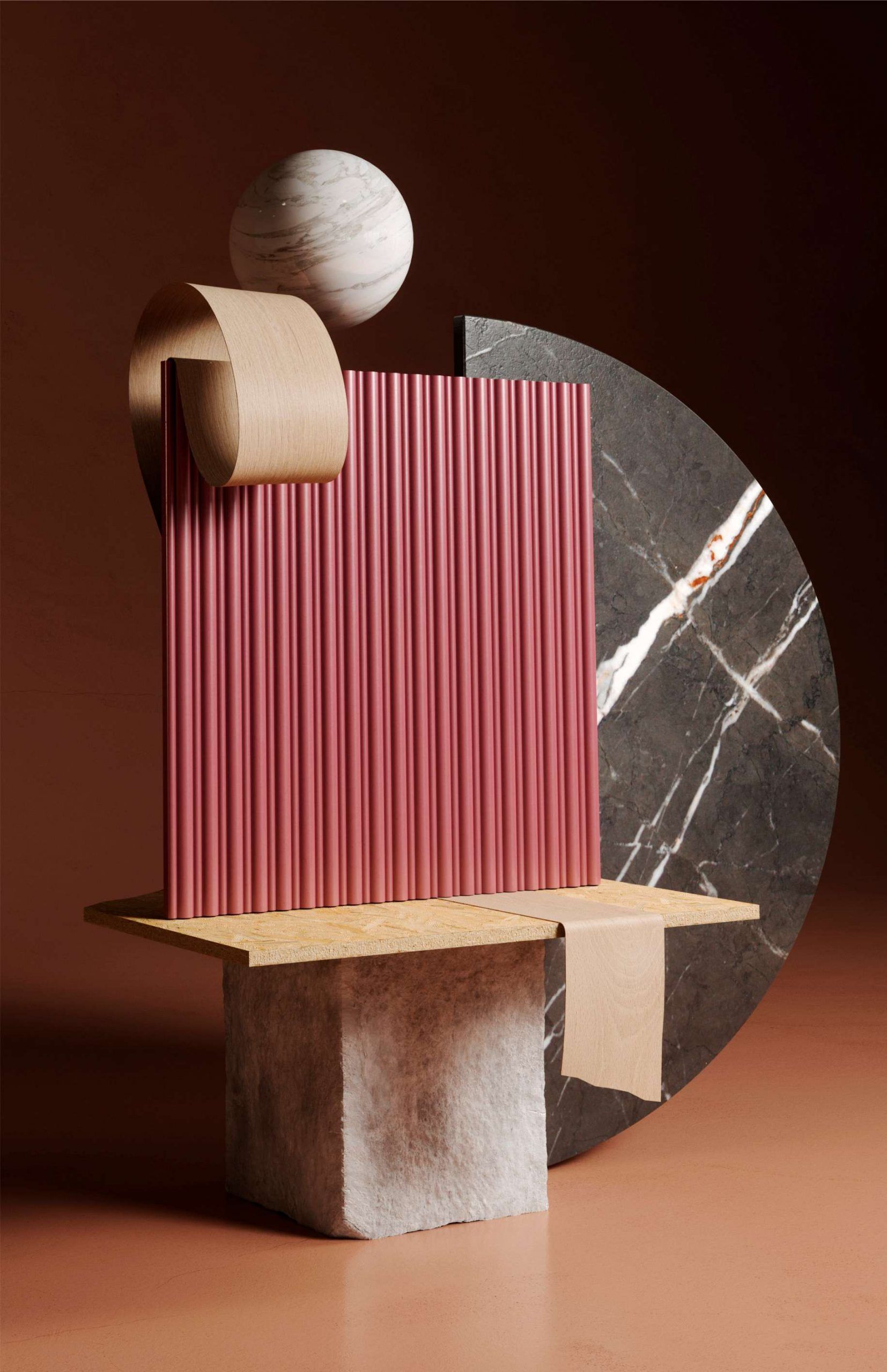 Textured Render Ribbed Gallery of Textured Panels | Ribbed - 4