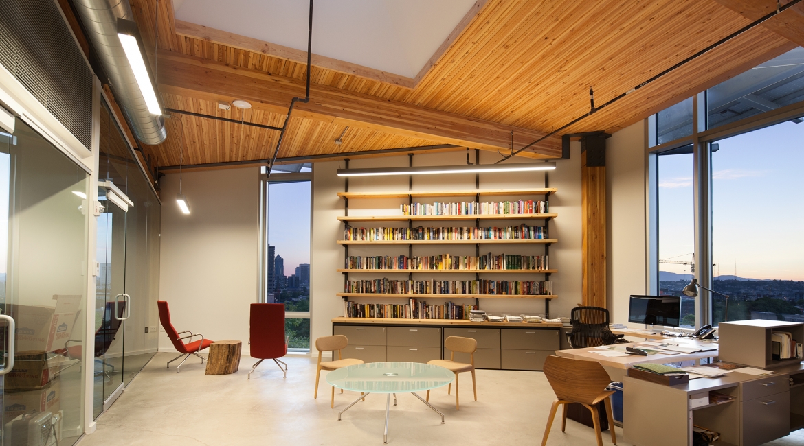 Gallery of Energy efficient LED fixtures in the Bullitt Center - 4
