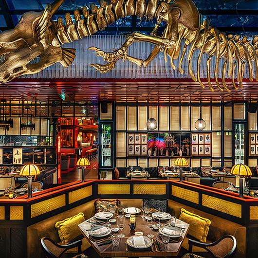 Lighting in JNcQUOI Asia Restaurant / Fambuena Luminotecnia