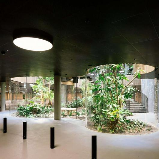 Black Custom Ceiling Tiles for Opera Park / DAMPA