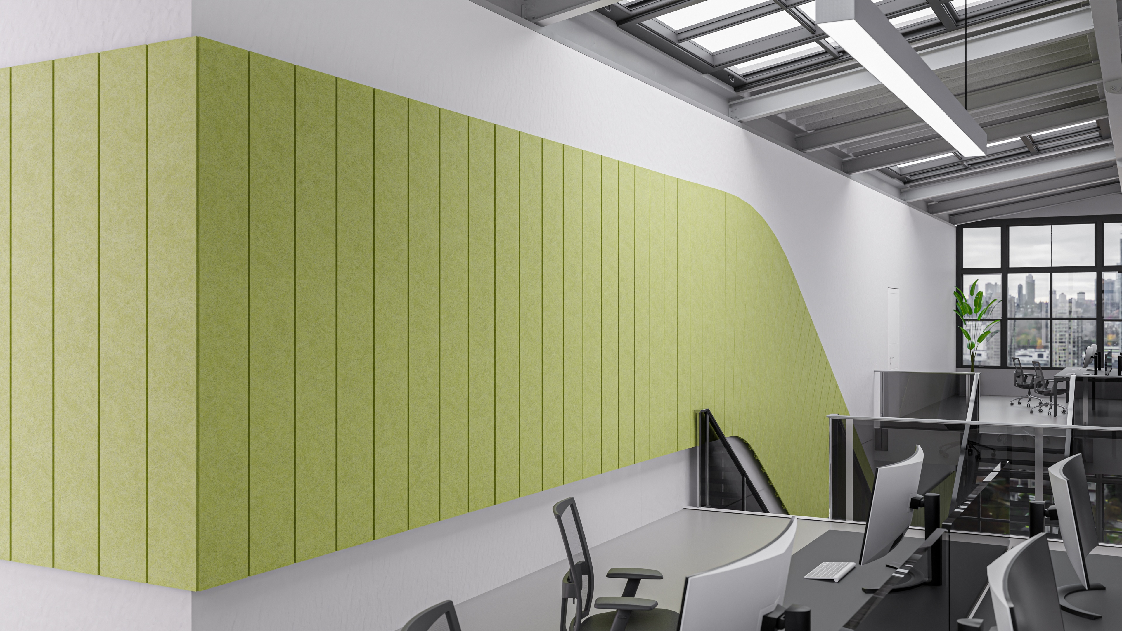 Gallery of PET Felt Linear Acoustic System | CLASSIQ - 7