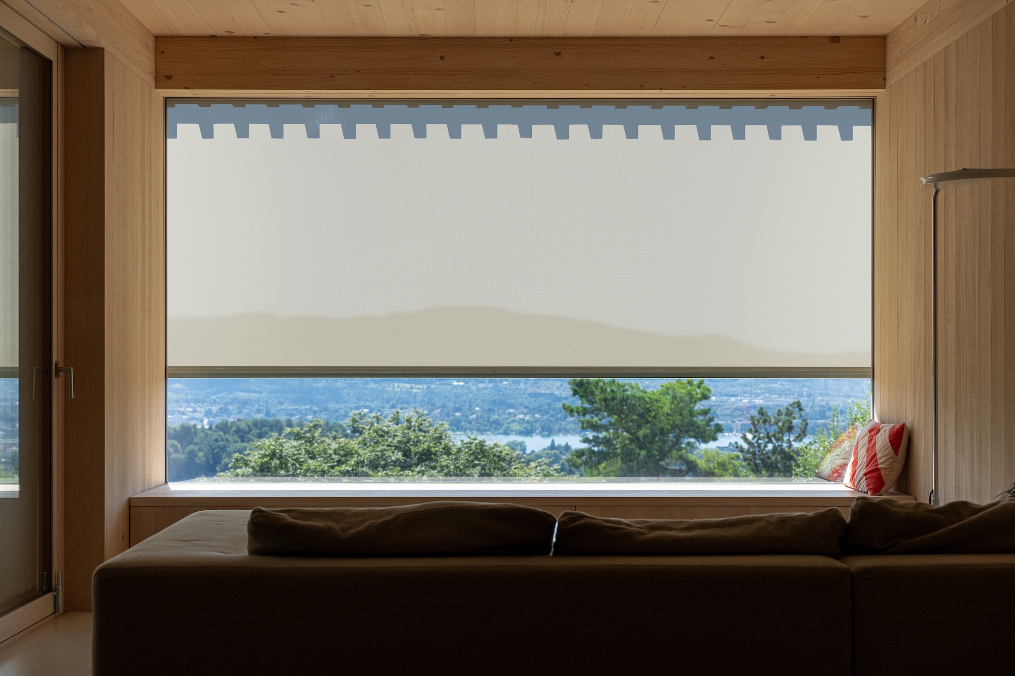 Gallery Of Vertical Fabric Blinds At A Wooden House In Zurich 6 gallery-of-vertical-fabric-blinds-at-a-wooden-house-in-zurich-6