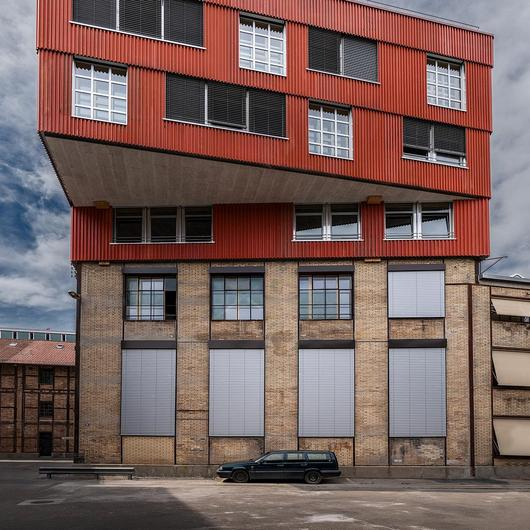 Reused External Venetian Blinds at K118 Winterthur / Schenker Storen