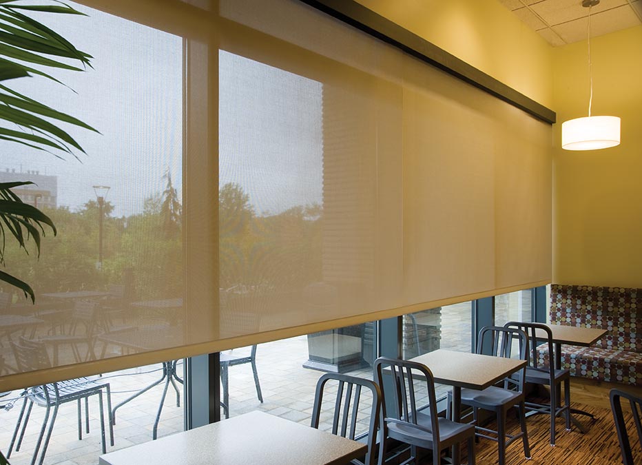 Modular Window Shades Shades - Motorized Solar Shades by SWFcontract from Springs Window Fashions